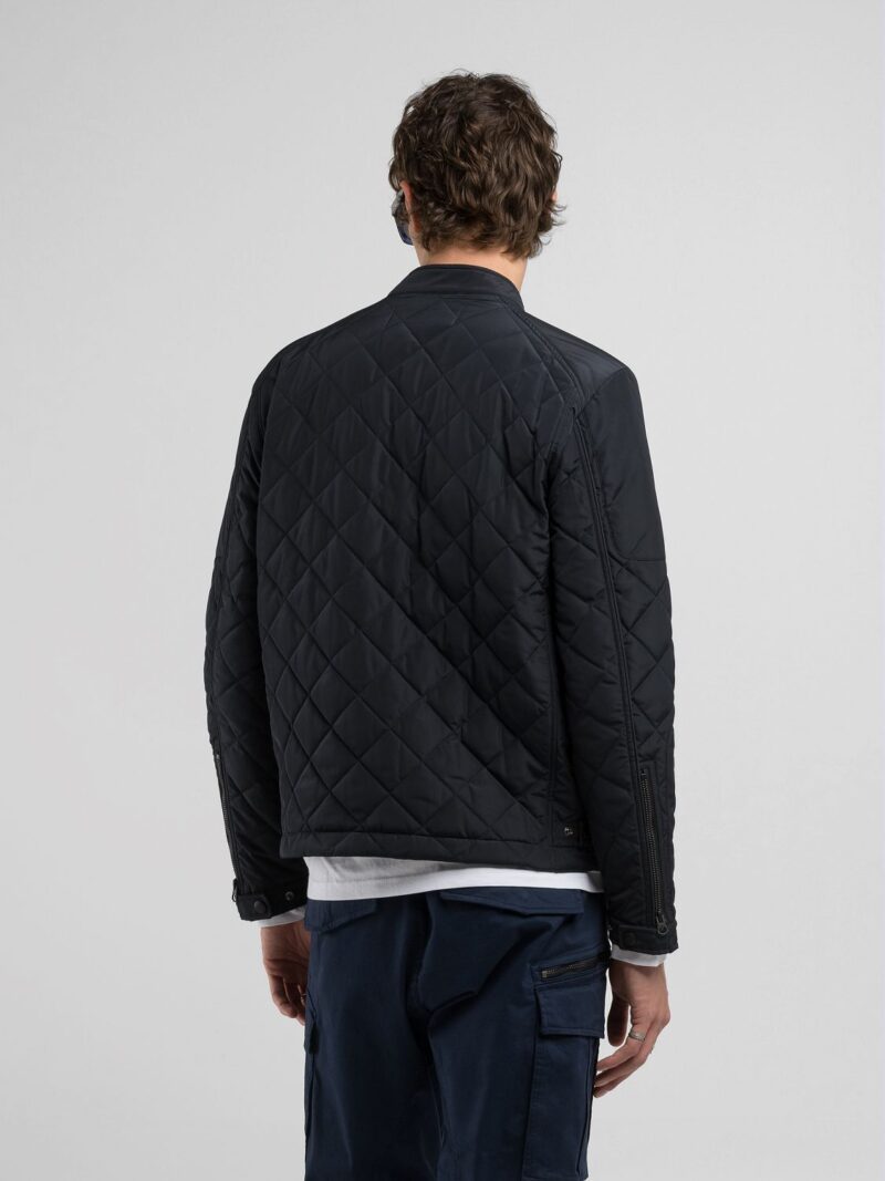 full zip quilted jacket