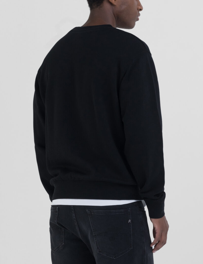 black sweatshirt with archival logo