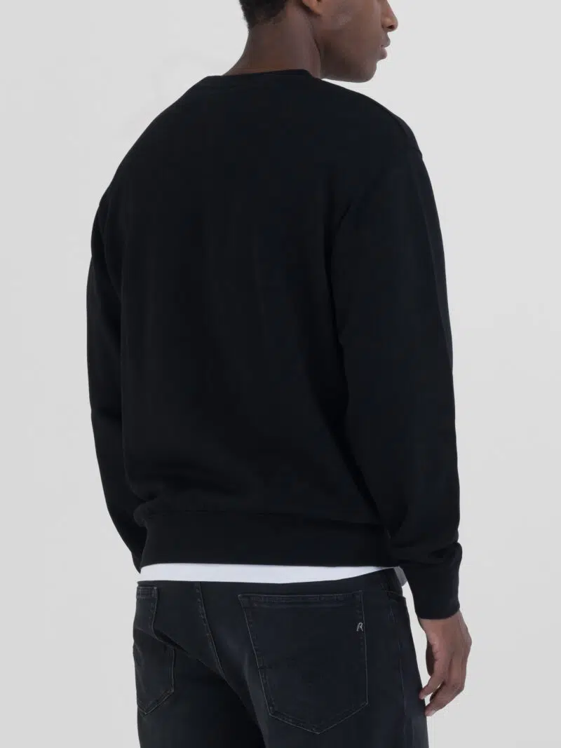 black sweatshirt with archival logo