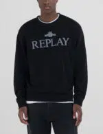 black sweatshirt with archival logo