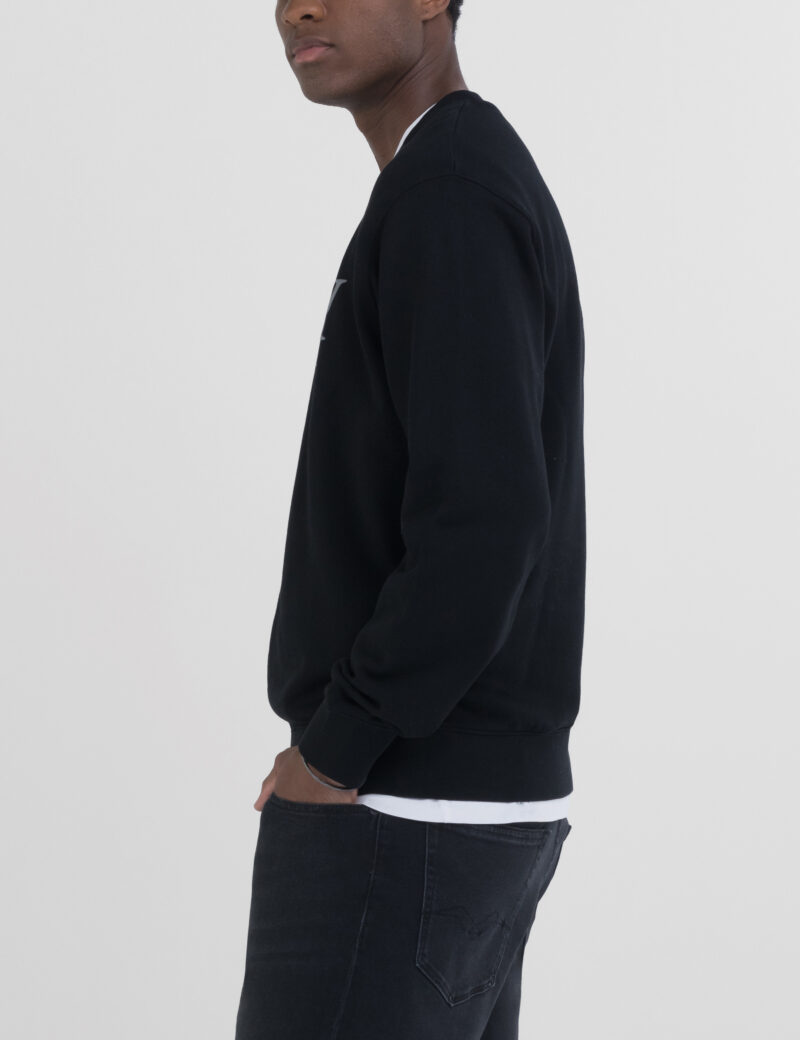 black sweatshirt with archival logo