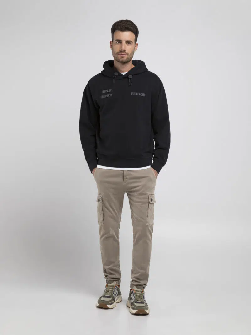 black hoody with patch