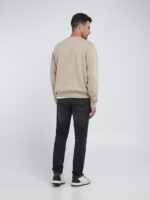 black regular fit crew neck sweatshirt (copy)