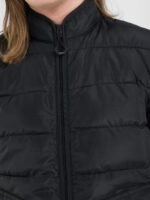 quilted and padded mud green jacket