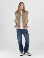 beaver varsity jacket with lettering