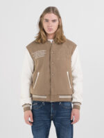 beaver varsity jacket with lettering