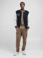 beaver varsity jacket with lettering