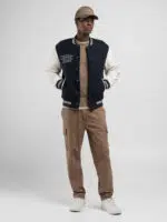 beaver varsity jacket with lettering