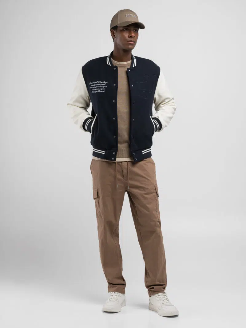 beaver varsity jacket with lettering