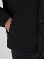 micro poly oxford shirt black jacket
