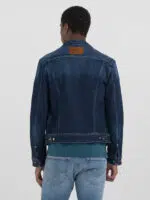dark blue denim jacket
