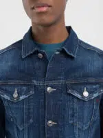 dark blue denim jacket