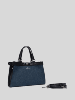 tote synthetic black bag
