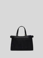 tote synthetic black bag