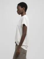 black boxy jersey t shirt with logo (copy)