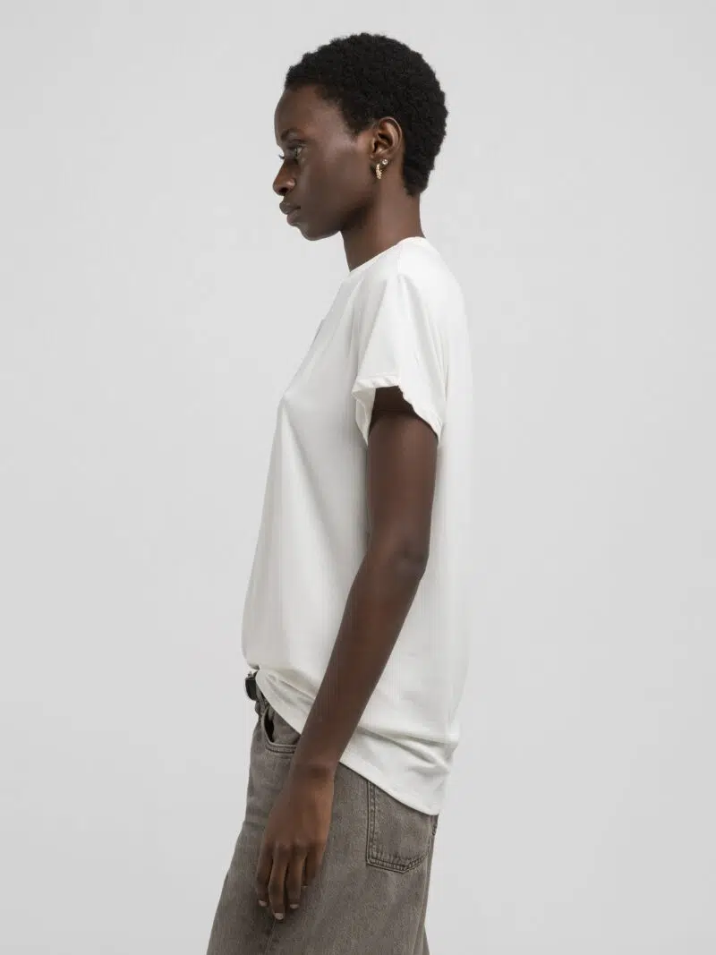 black boxy jersey t shirt with logo (copy)