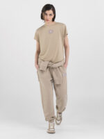 city grey boxy jersey t shirt with logo (copy)