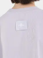 white cropped jersey t shirt with embroidery (copy)