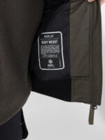 full zip poly satin bomber jacket