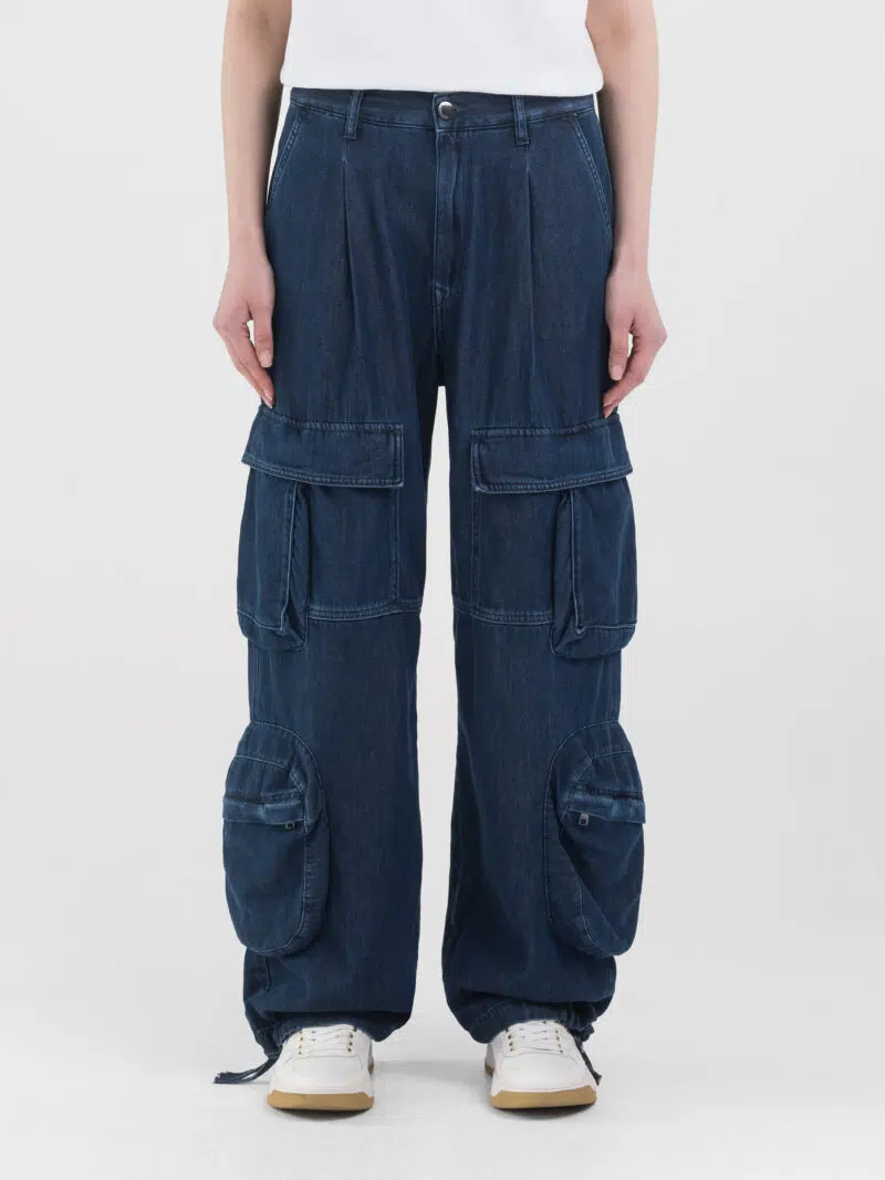 denim cargo trousers