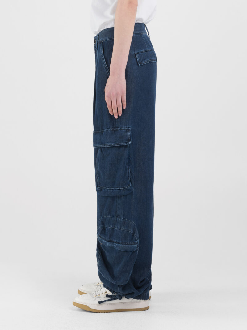 denim cargo trousers