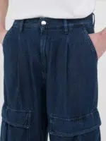 denim cargo trousers