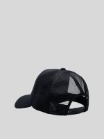 black twill baseball cap