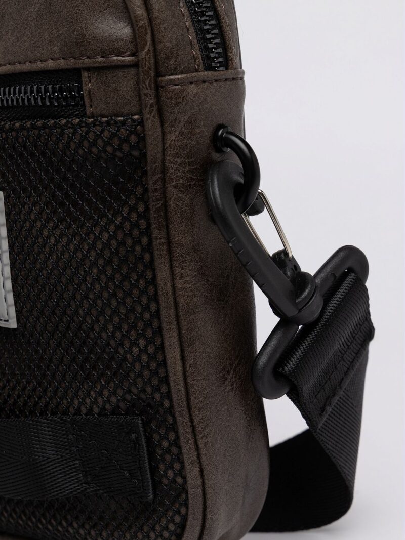 light brown vintage look crossbody bag