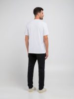 white regular fit t shirt with print