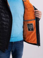 black short jacket in recycled nylon