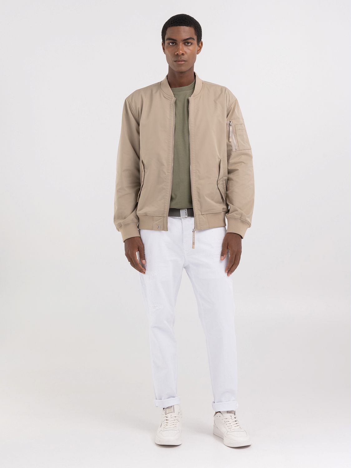 Sahara Short Jacket in Satin Poly - Replay Jeans