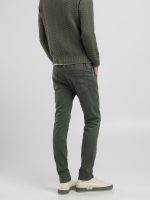 military green 10.5 oz bull hyperflex stretch denim anbass slim jeans