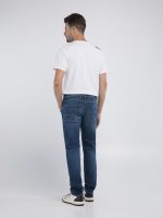 medium blue 11.5 oz hyperflex green cast denim anbass slim jeans