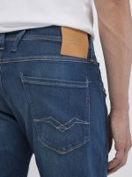 medium blue 11.5 oz hyperflex green cast denim anbass slim jeans