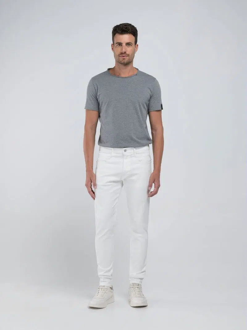 bronny super slim natural white jeans