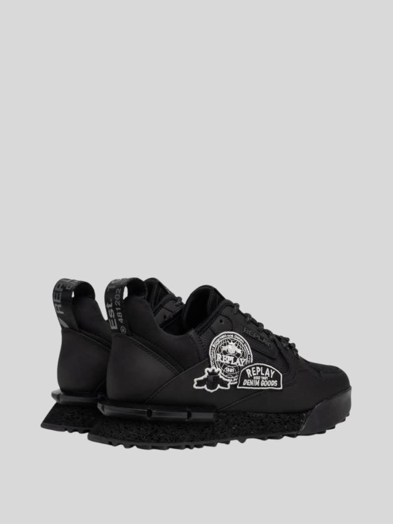 field badges sa black sneakers