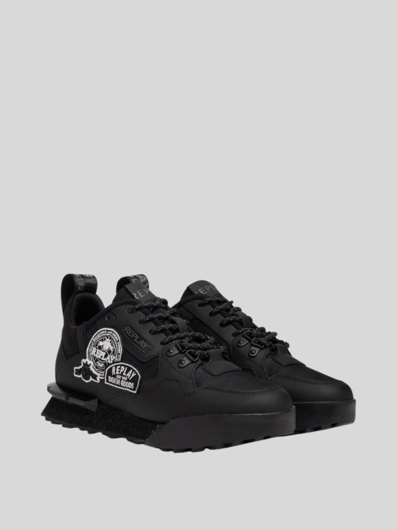 field badges sa black sneakers