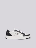 kai action black white leather sneakers