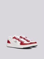 kai action black white leather sneakers