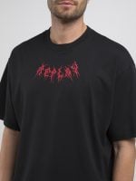 white crew neck printed jersey t shirt (copy)