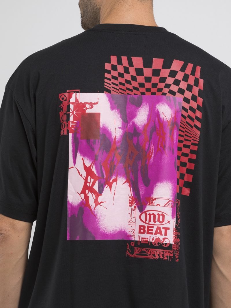 white crew neck printed jersey t shirt (copy)