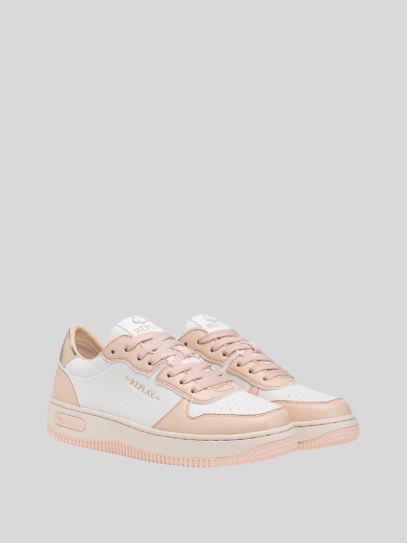 epic fine pink white sneakers
