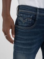 dark blue anbass slim 11.5 oz hyperflex stretch denim
