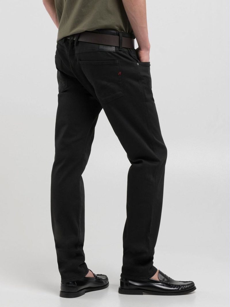 military green anbass slim 10.5 oz bull hyperflex stretch denim (copy)