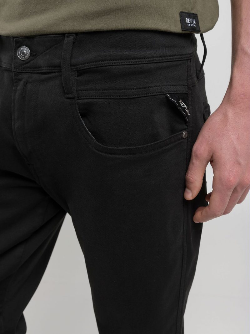 military green anbass slim 10.5 oz bull hyperflex stretch denim (copy)