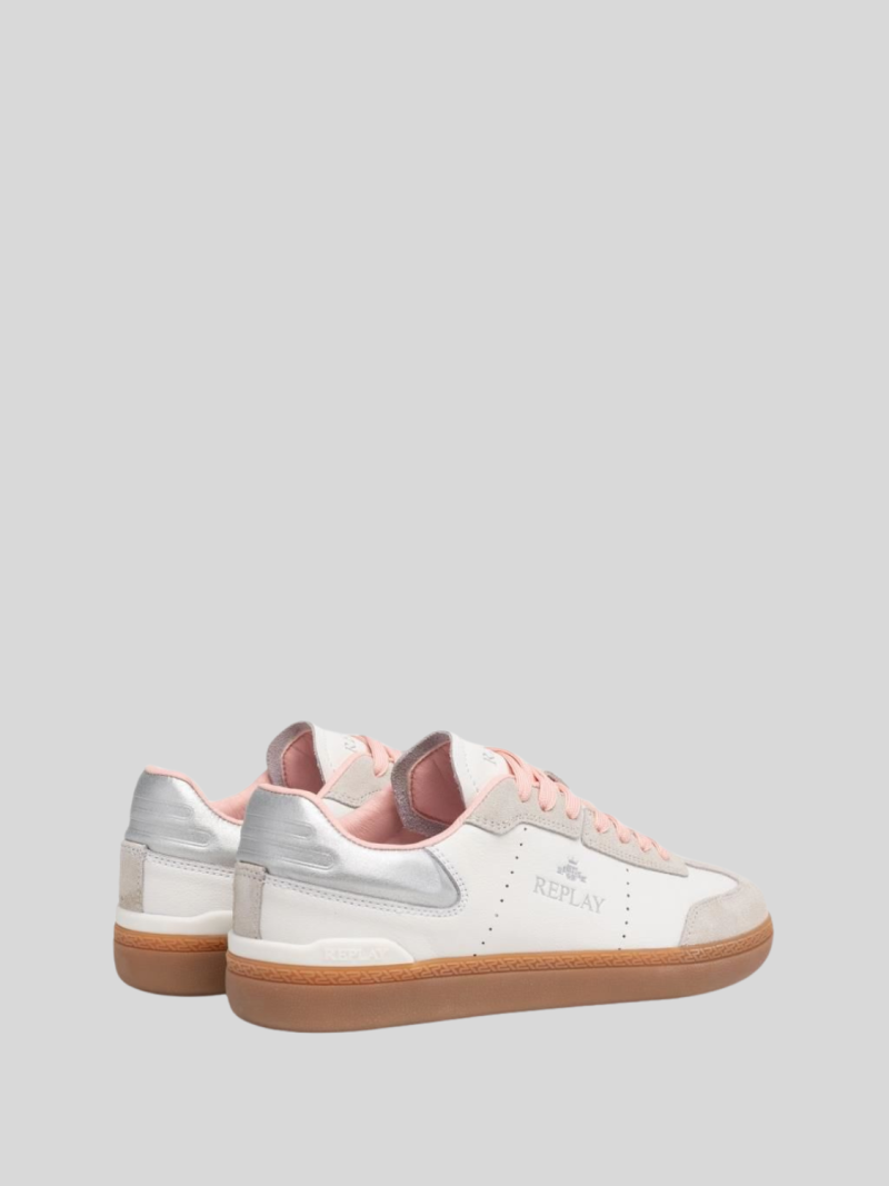 polys w double white sneakers