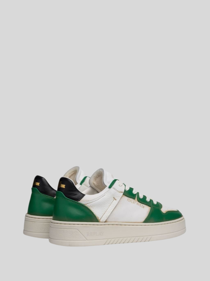 sbam double green white sneakers