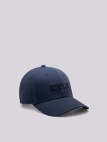 dark blue cap with bill with embroidered maxi logo (copy)