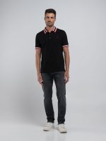 navy polo shirt with red detail (copy)