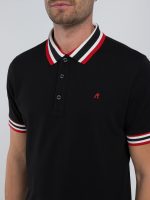 navy polo shirt with red detail (copy)